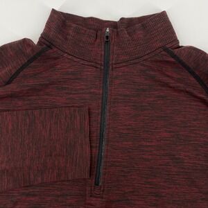 Lululemon Metal Vent Tech 1/2 Zip 2.0 Pullover Men's Large Red Space Dye Heather